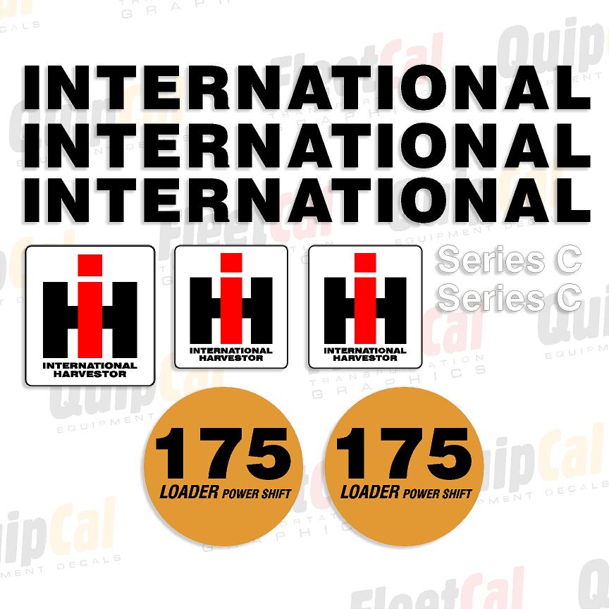 International 175 Series C Marking Decal Set