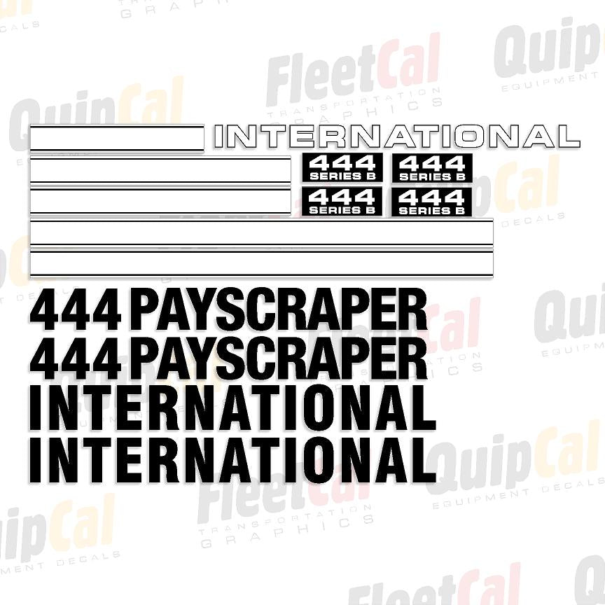 International 444 Series B Marking Decal Set