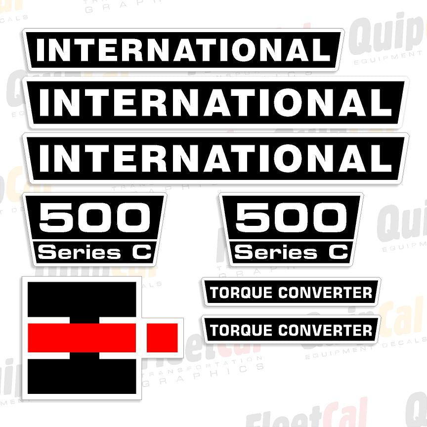 International 500 Series C Marking Decal Set