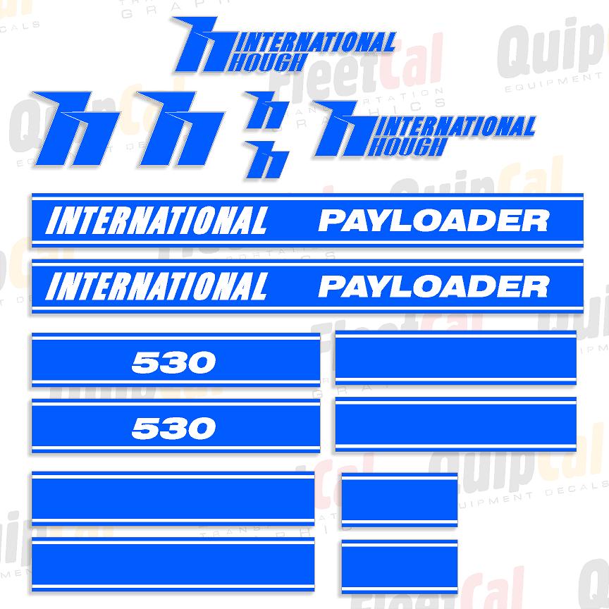 International Hough 530 Payloader Marking Decal Set