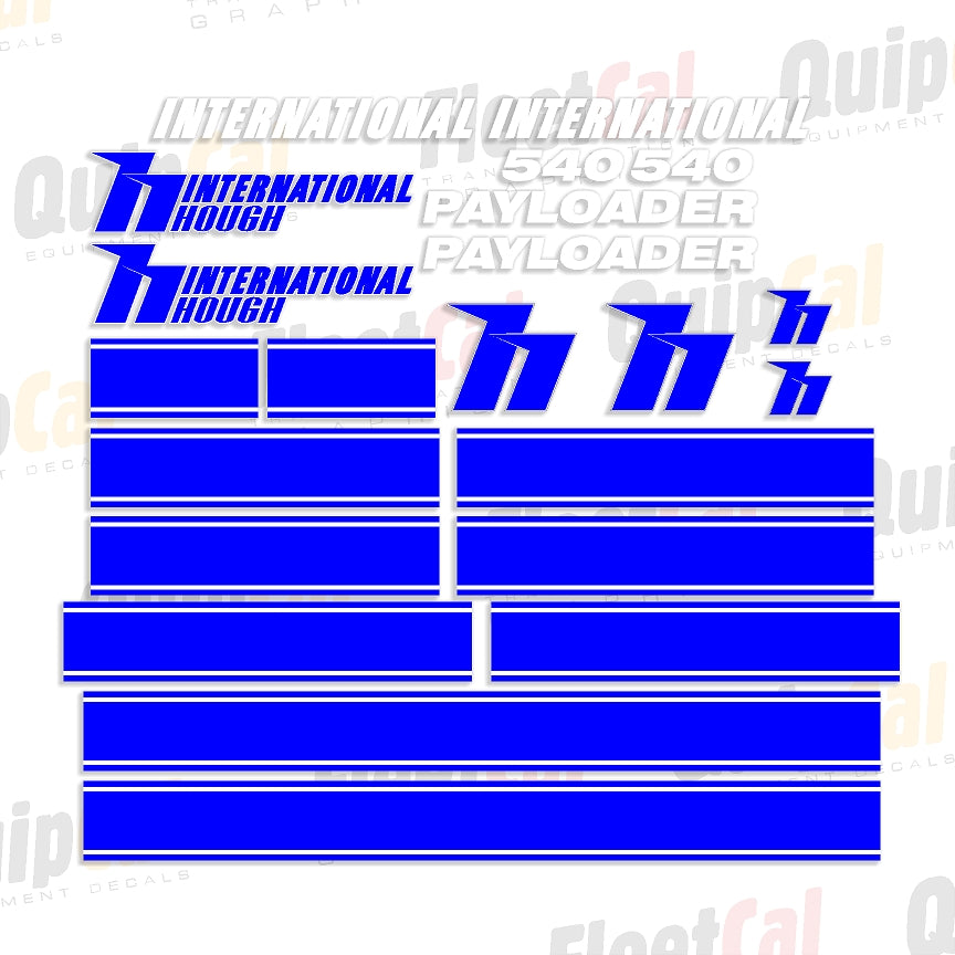 International Hough Rubber Tire Loader Decal Set