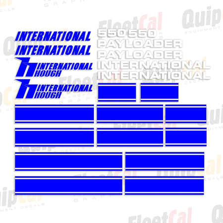 International Hough Rubber Tire Loader Decal Set