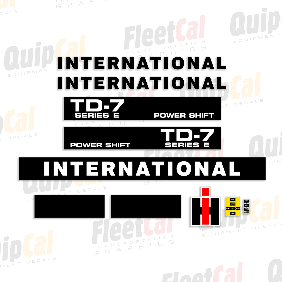 International Dozer Decals