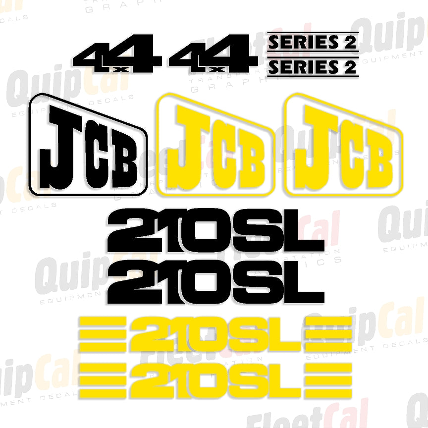 JCB Backhoe Decals