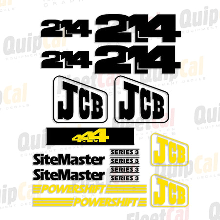 JCB Backhoe Decals