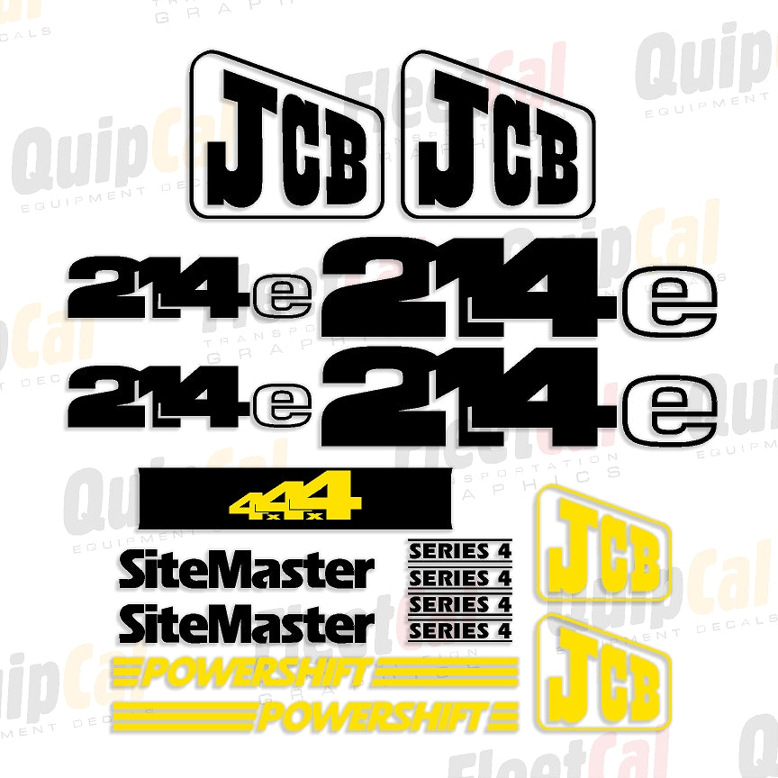 JCB Backhoe Decals