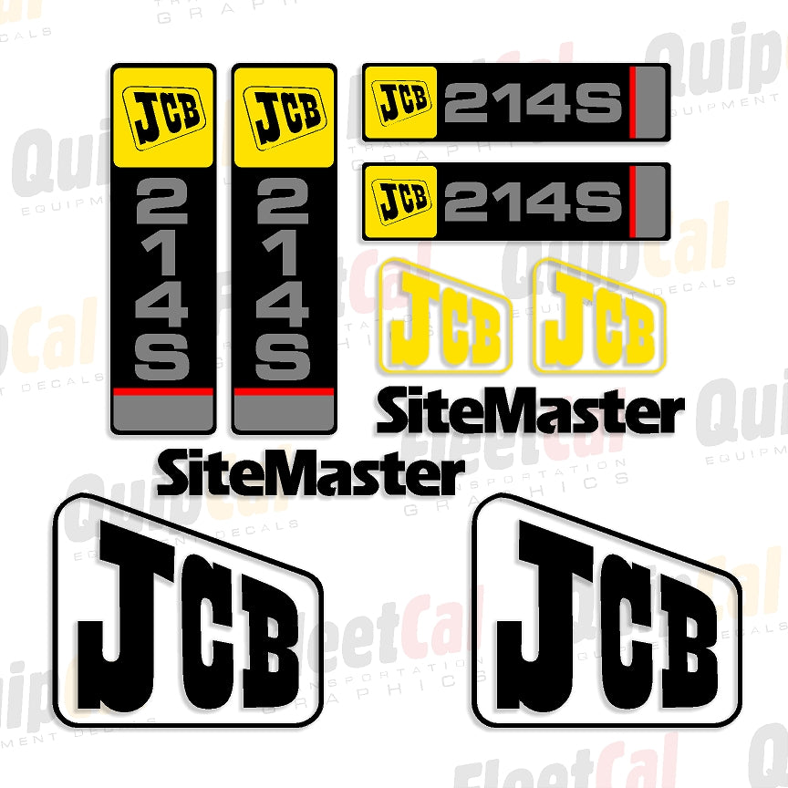 JCB Backhoe Decals