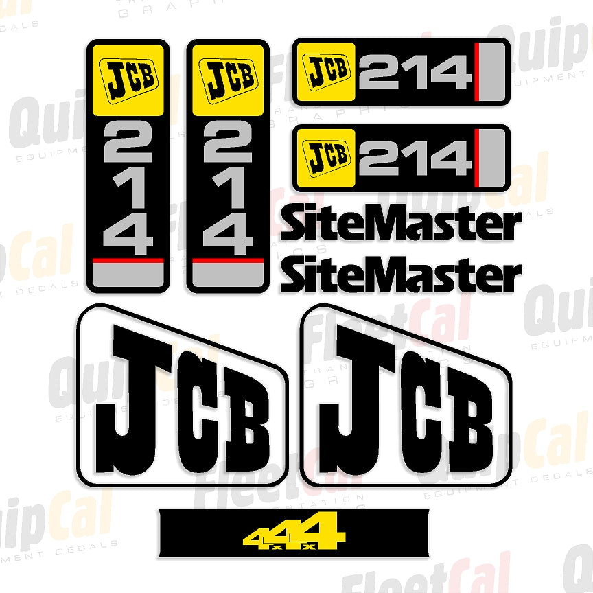 JCB Backhoe Decals