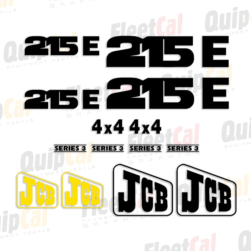 JCB Backhoe Decals