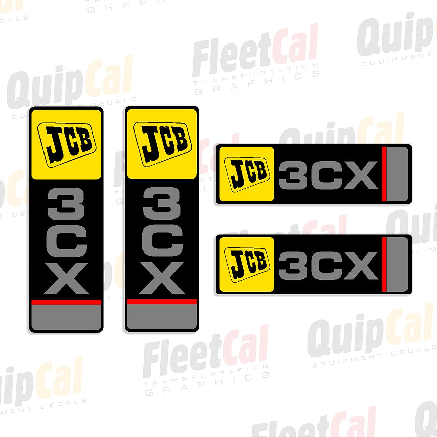 JCB Backhoe Decals