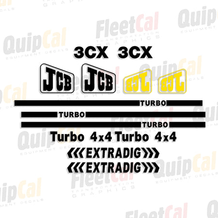 JCB Backhoe Decals