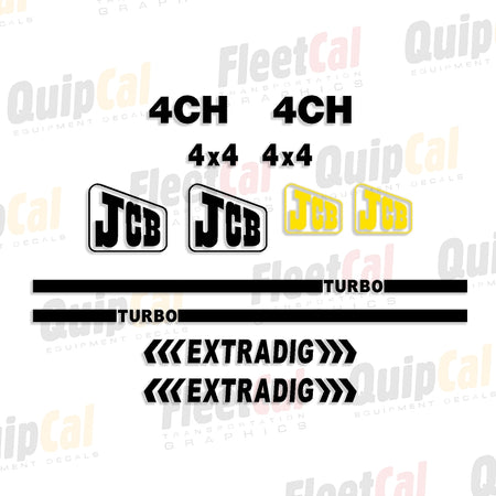 JCB Backhoe Decals