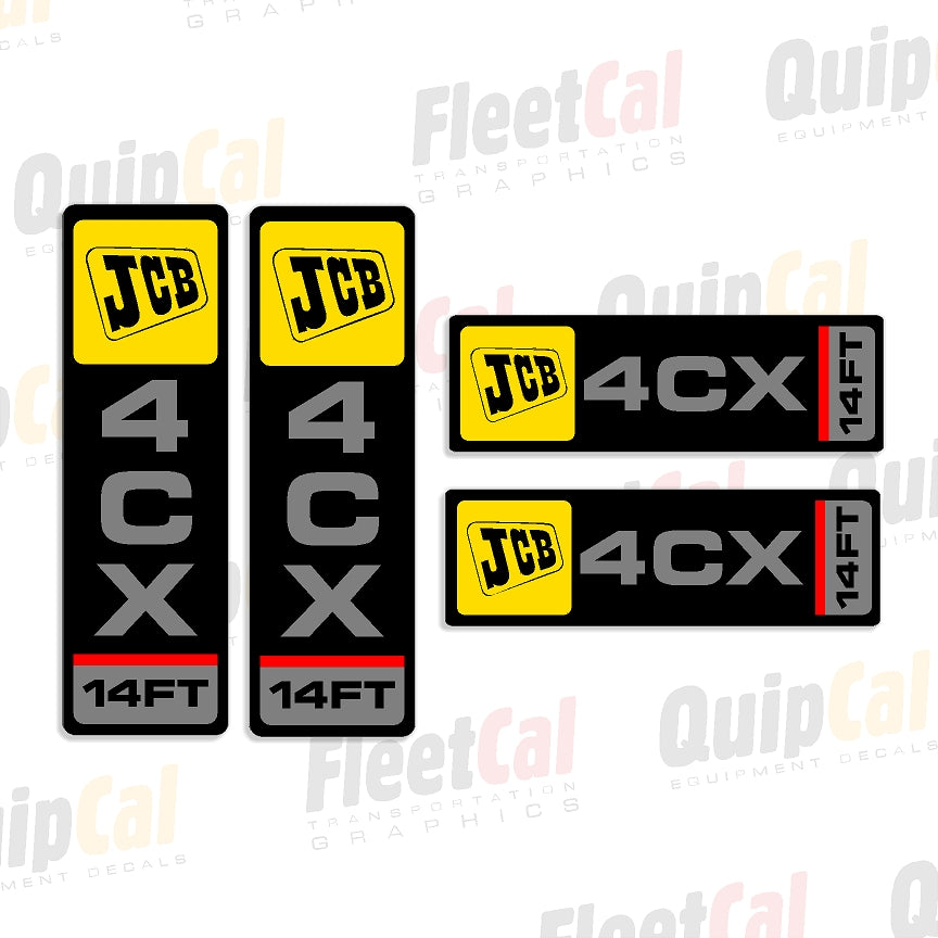 JCB Backhoe Decals