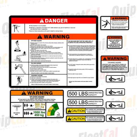 JLG Telescopic Lift Decal Set