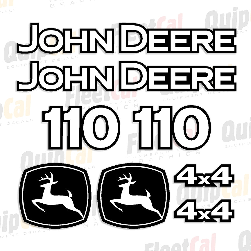 Decal Set for John Deere Backhoe 110