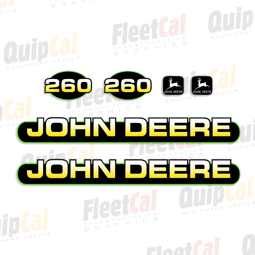 Decals for John Deere Skid Steer Loader 260