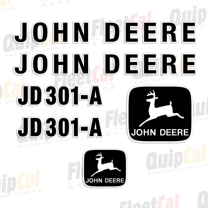 Decal Set for John Deere Backhoe 301A