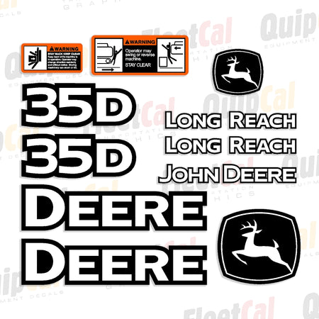 Decal Set for John Deere Mini Excavator 35D