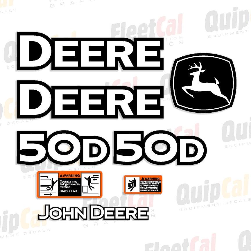 Decal Set for John Deere Mini Excavator 50D