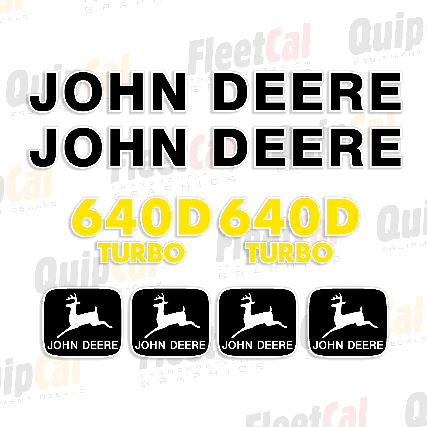 John Deere Skidder Decal Set