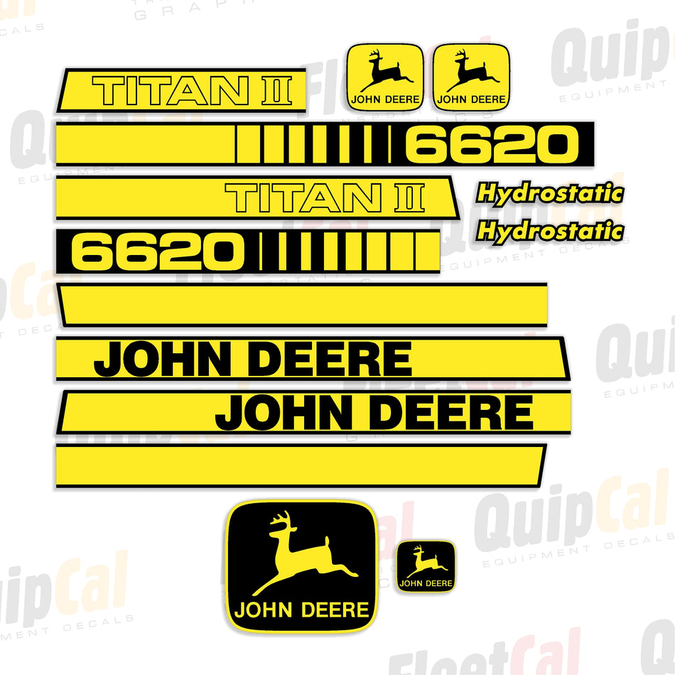 John Deere Combine Decal Set