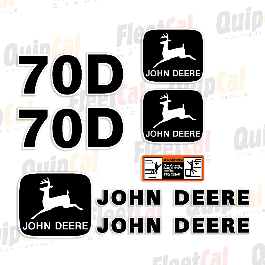 Decal Set for John Deere Excavator 70D