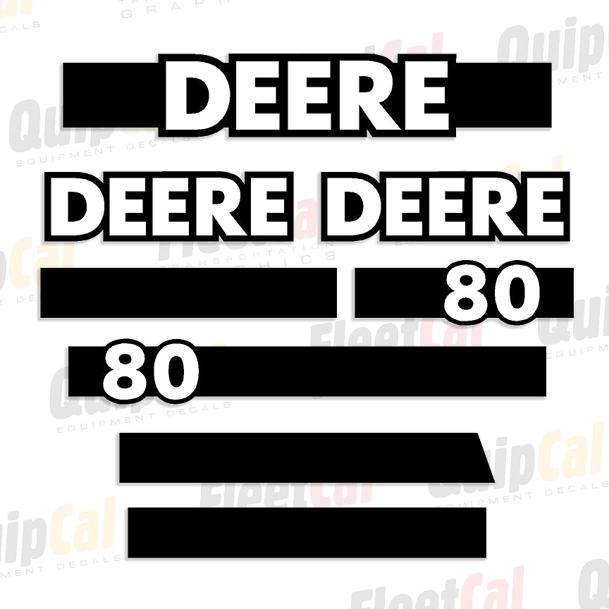 Decal Set for John Deere Excavator 80