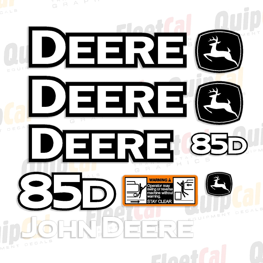 Decal Set for John Deere Excavator 85D