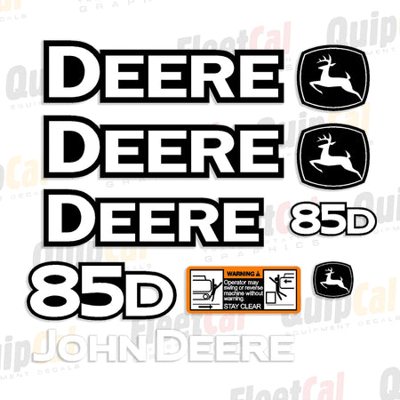 Decal Set for John Deere Excavator 85D