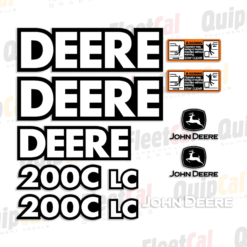 John Deere Excavator Decals