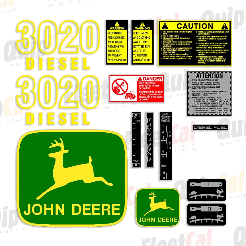 John Deere Tractor Decals