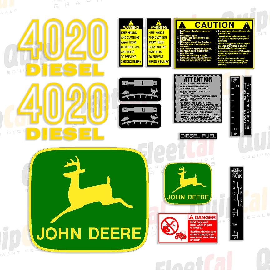 John Deere Tractor Decals