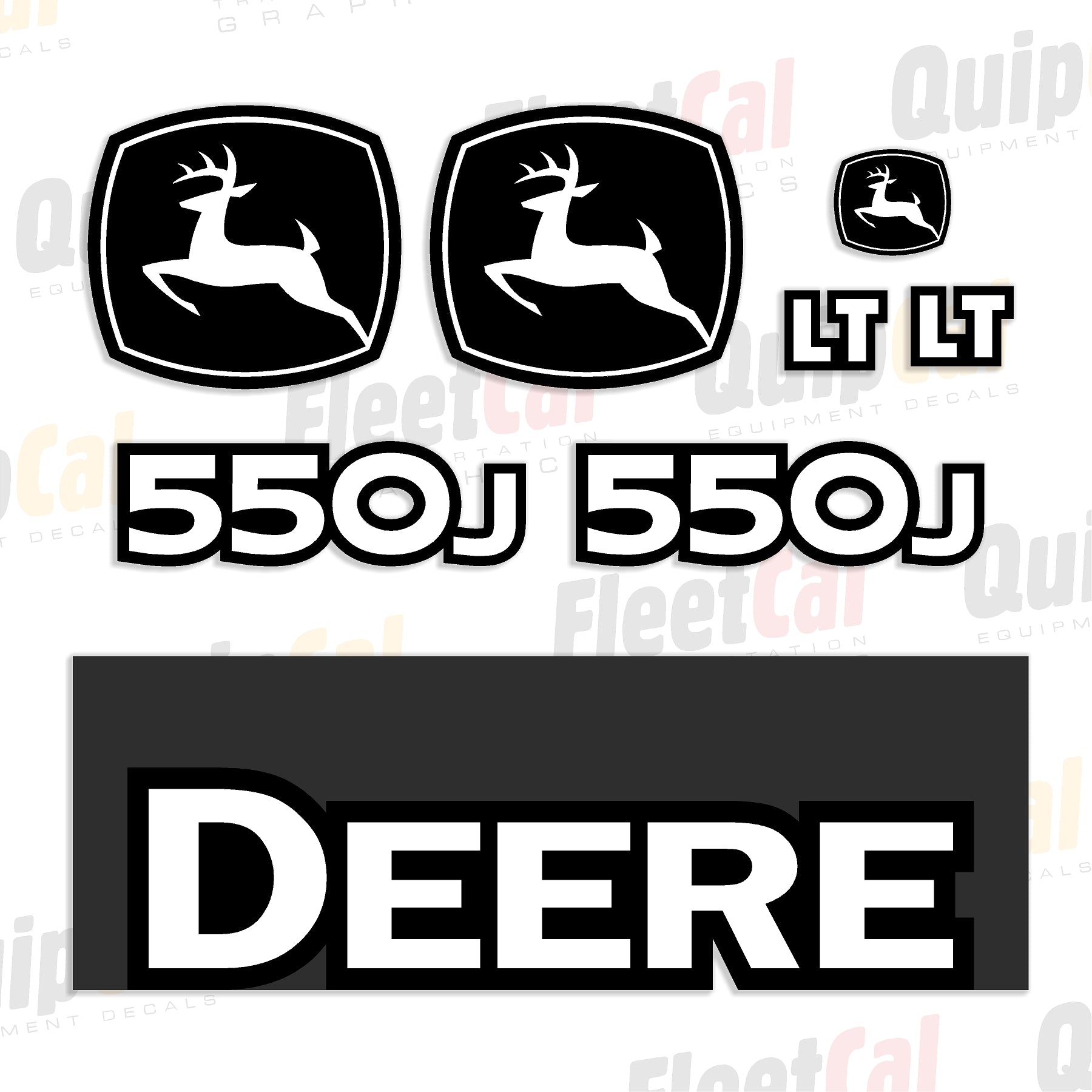 John Deere 550J LT Marking Decal Set – Truck and Equipment Decals