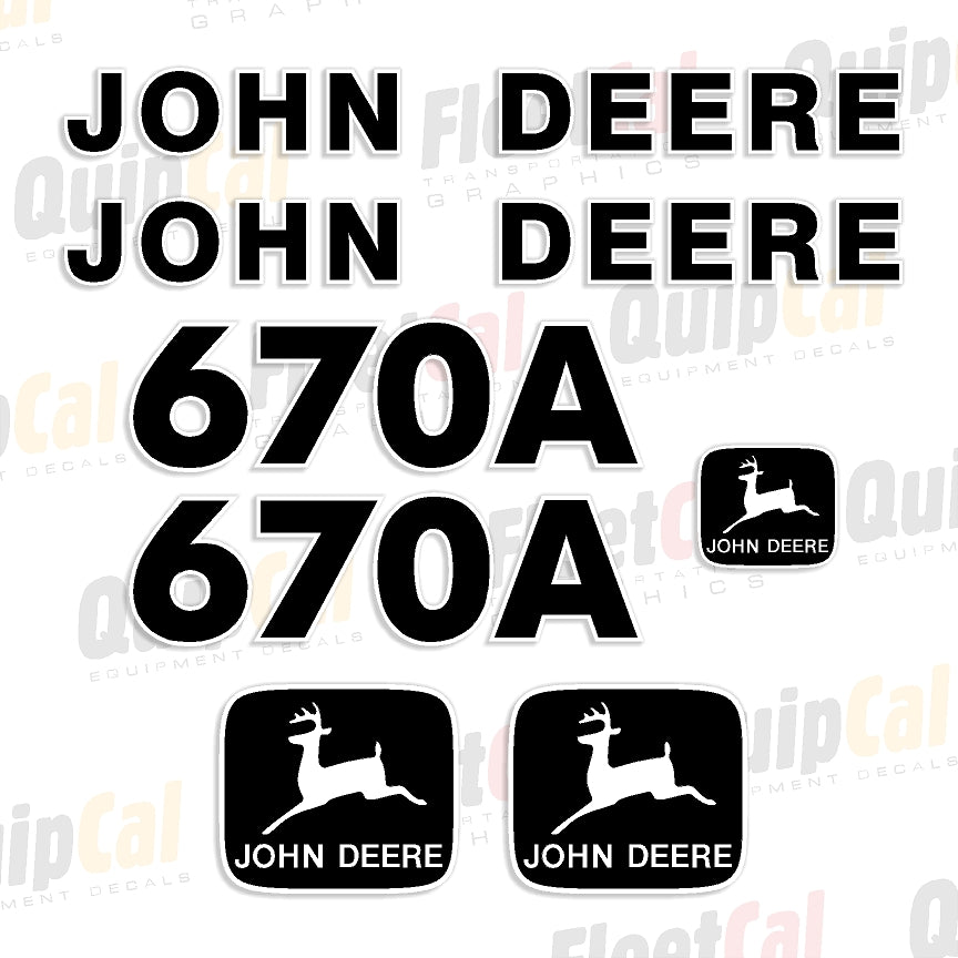 John Deere Grader Decals