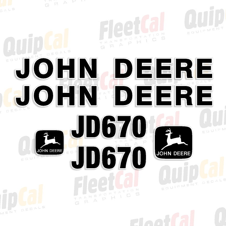 John Deere Grader Decals