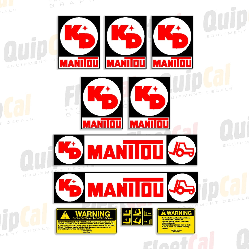 Manitou Forklift and Telehandler Decals