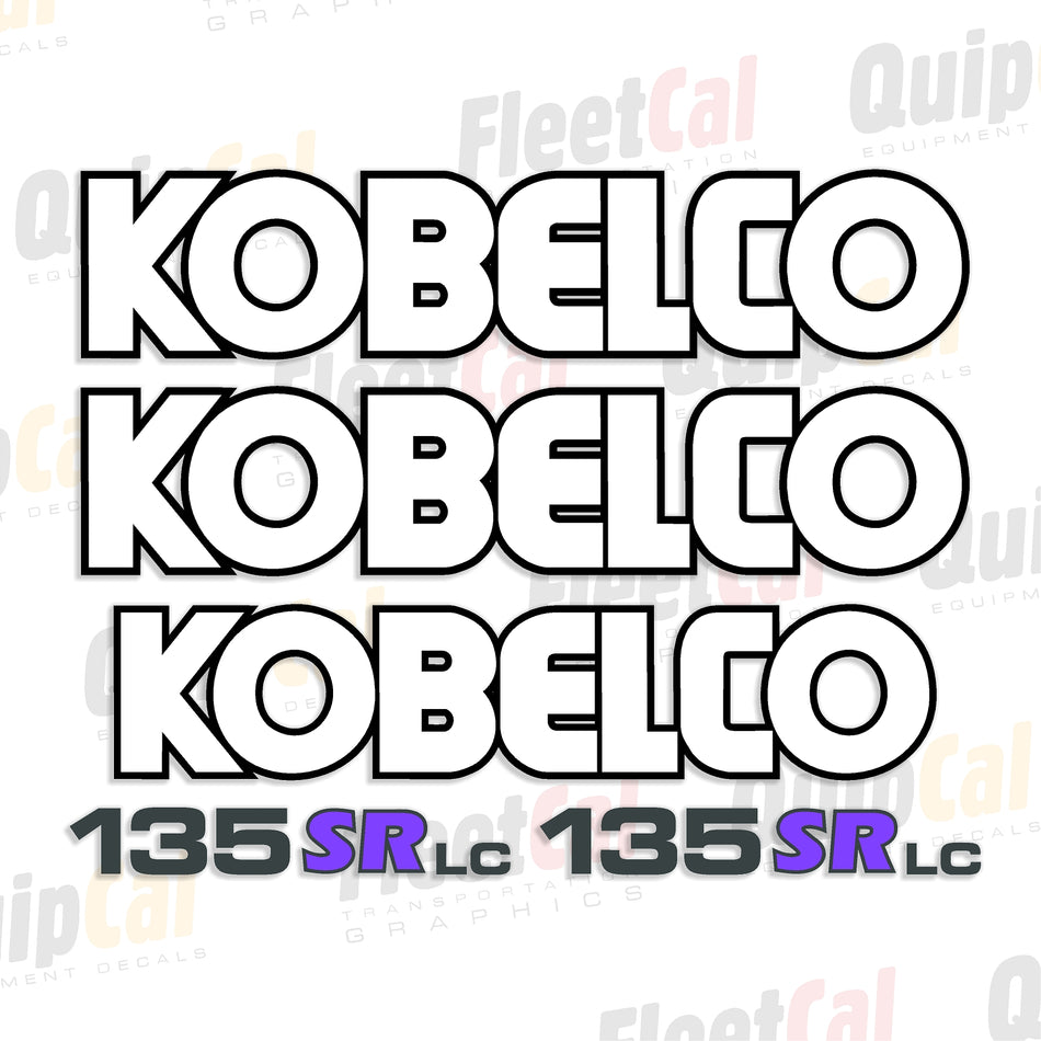 Kobelco Excavator Decal Set