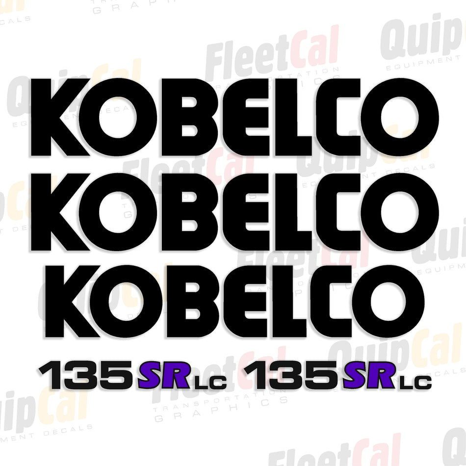 Kobelco Excavator Decal Set