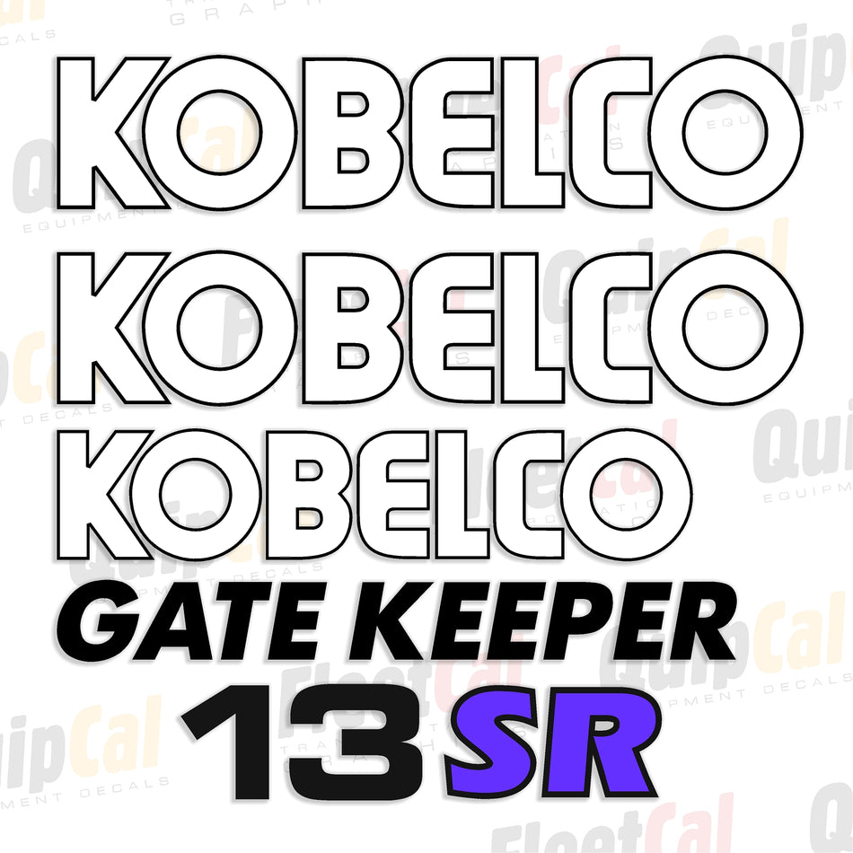 Kobelco Excavator Decal Set