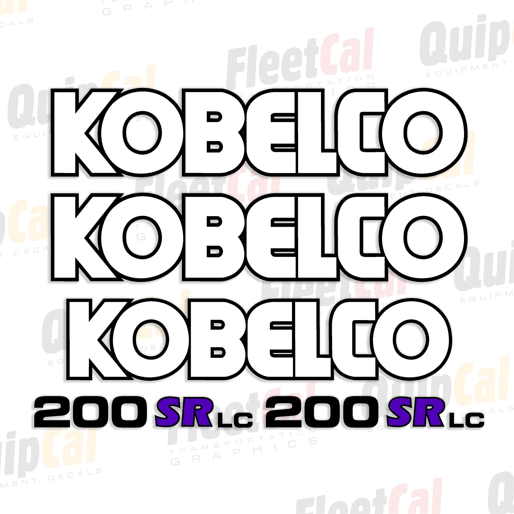 Kobelco Excavator Decal Set