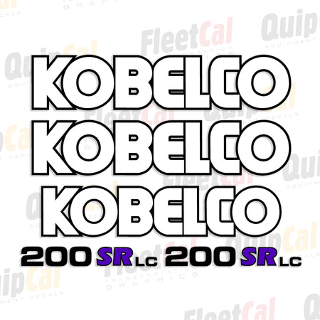 Kobelco Excavator Decal Set