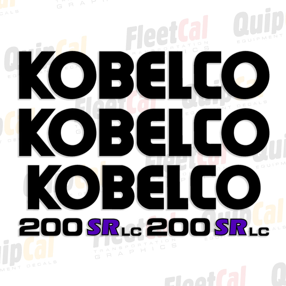 Kobelco Excavator Decal Set