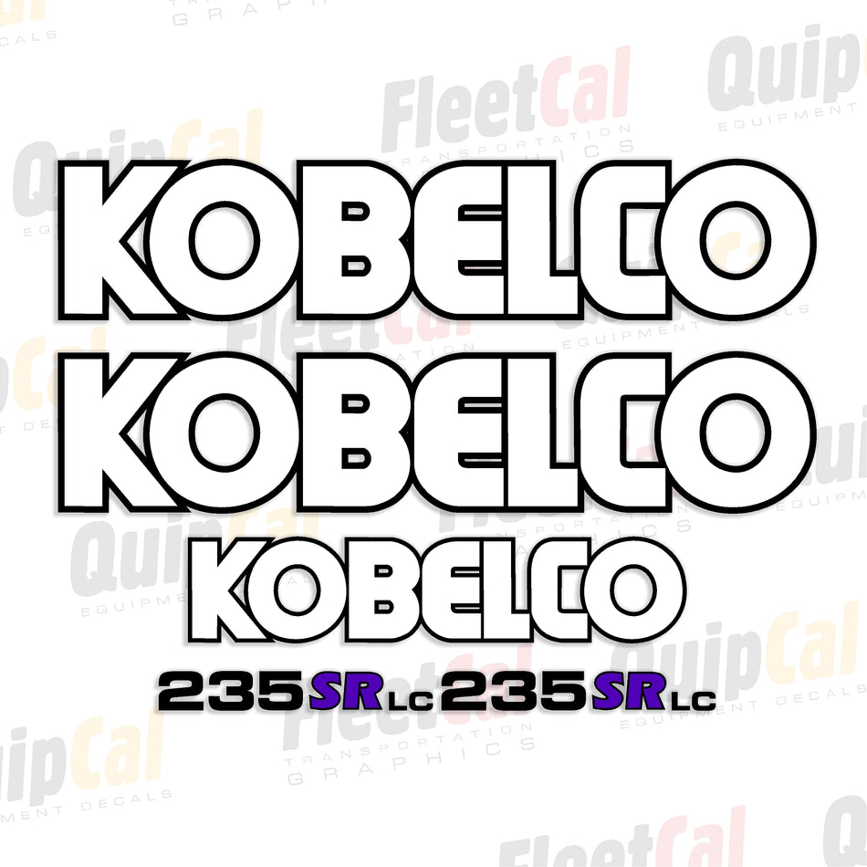 Kobelco Excavator Decal Set