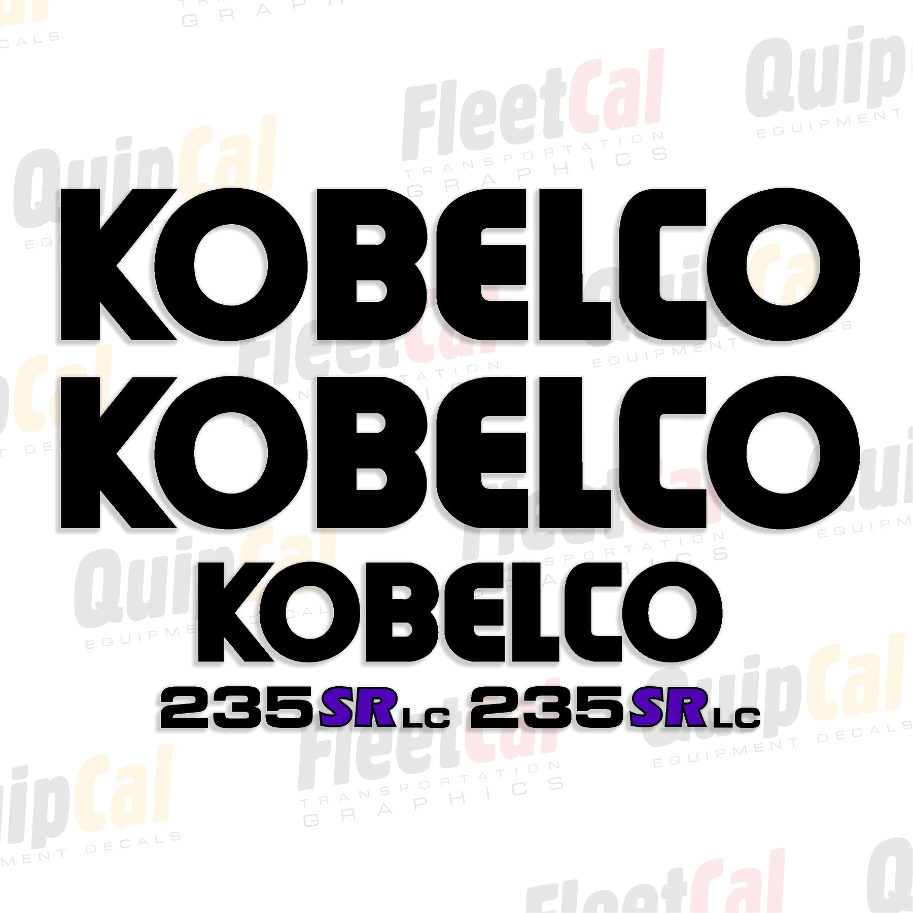 Kobelco Excavator Decal Set