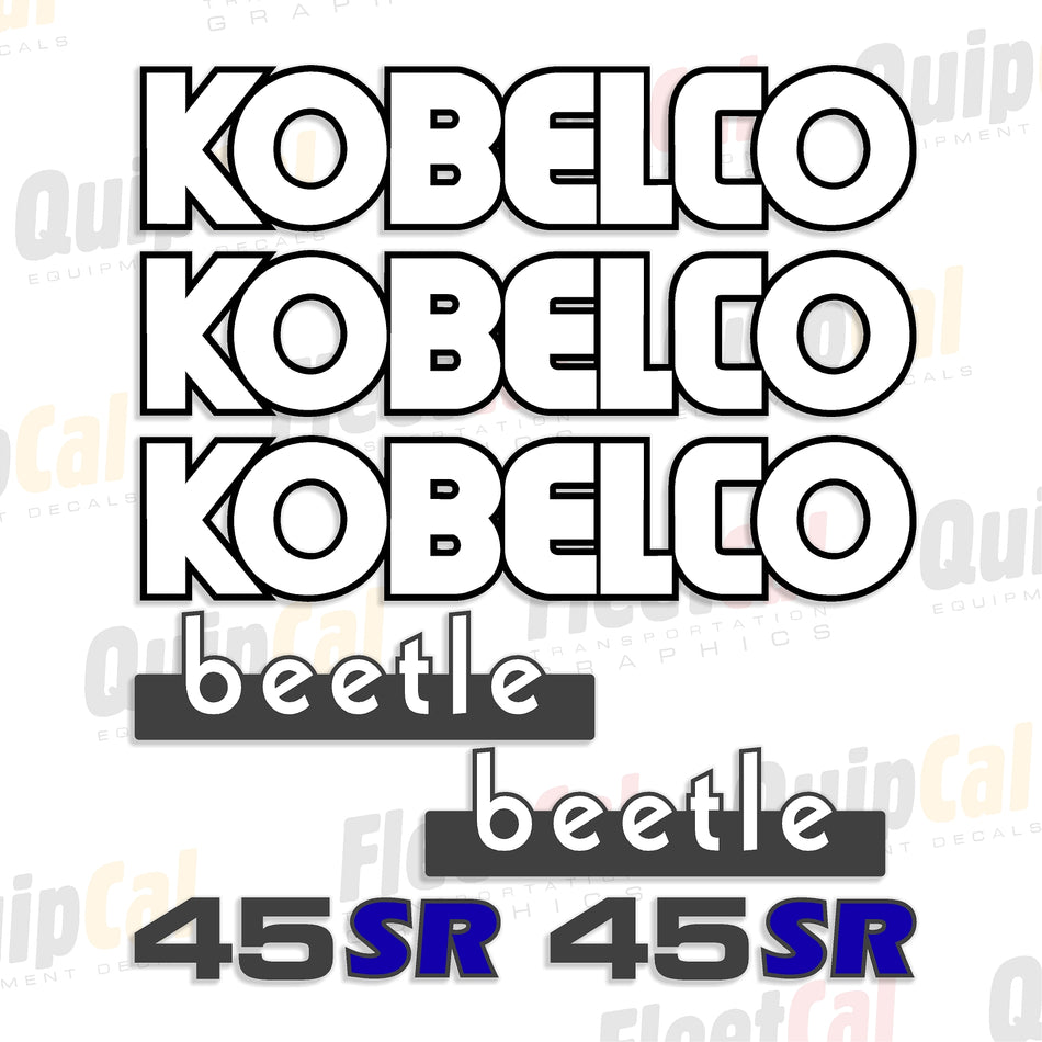 Kobelco Excavator Decal Set