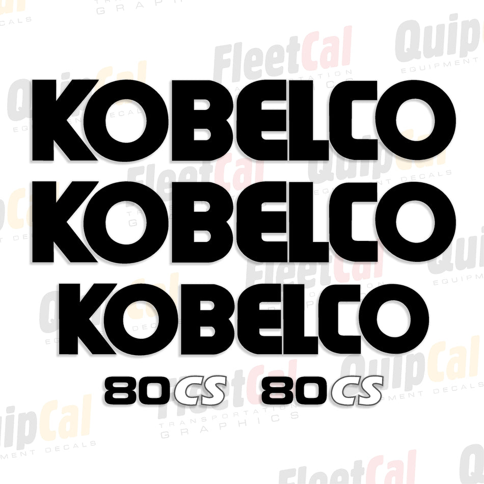 Kobelco Excavator Decal Set