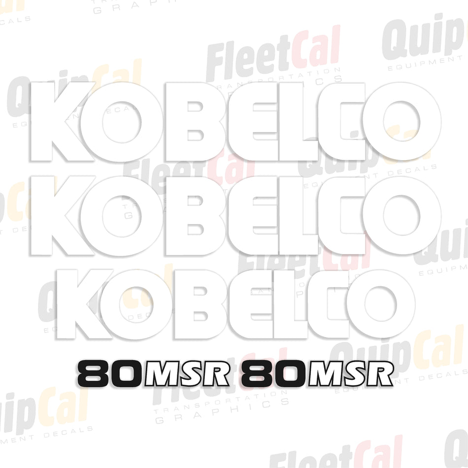 Kobelco Excavator Decal Set