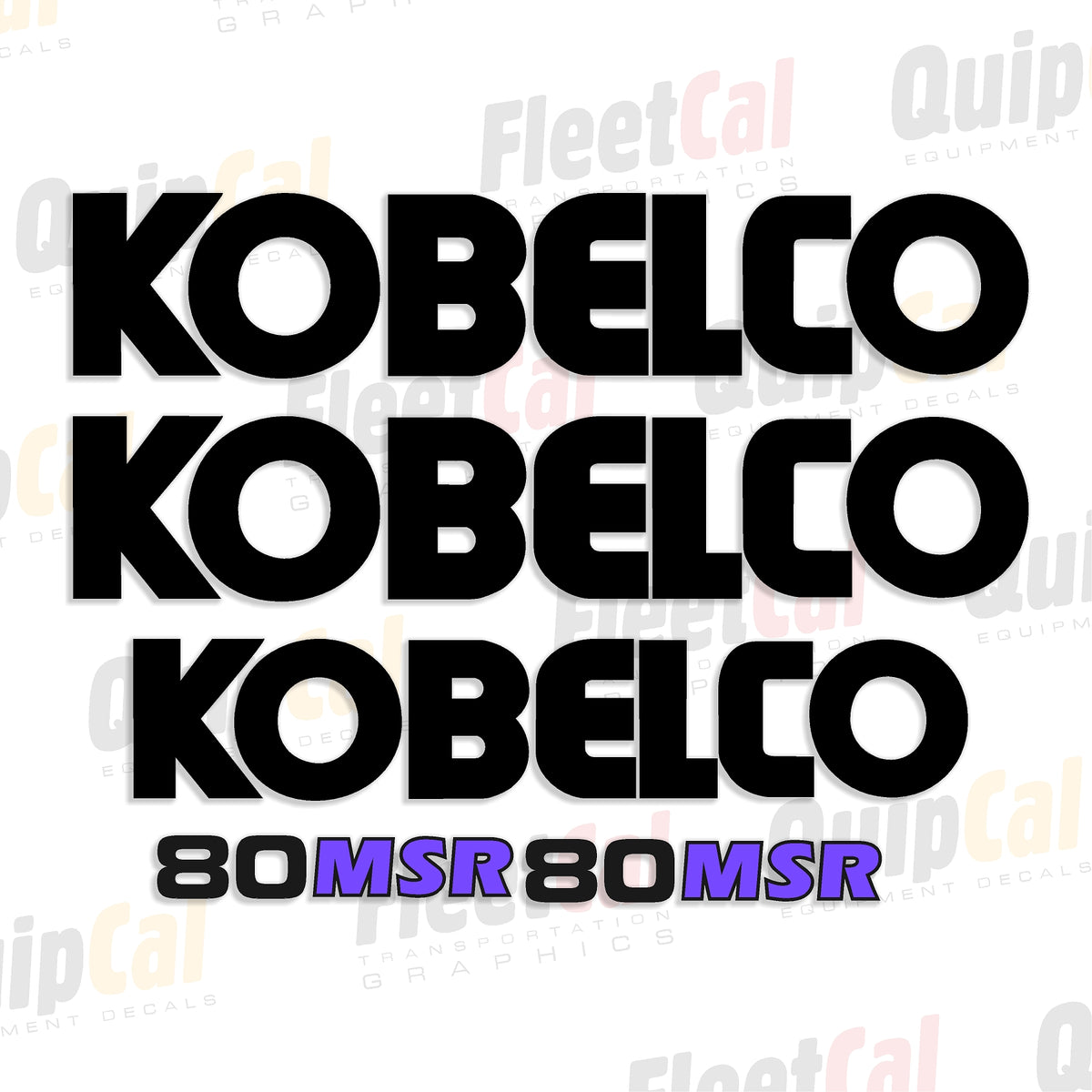 Kobelco Excavator Decal Set