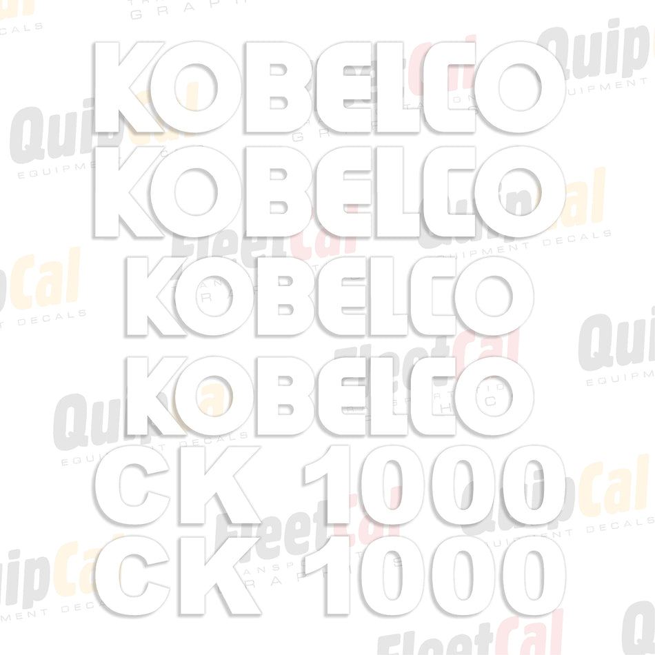 Kobelco Crane Decal Set