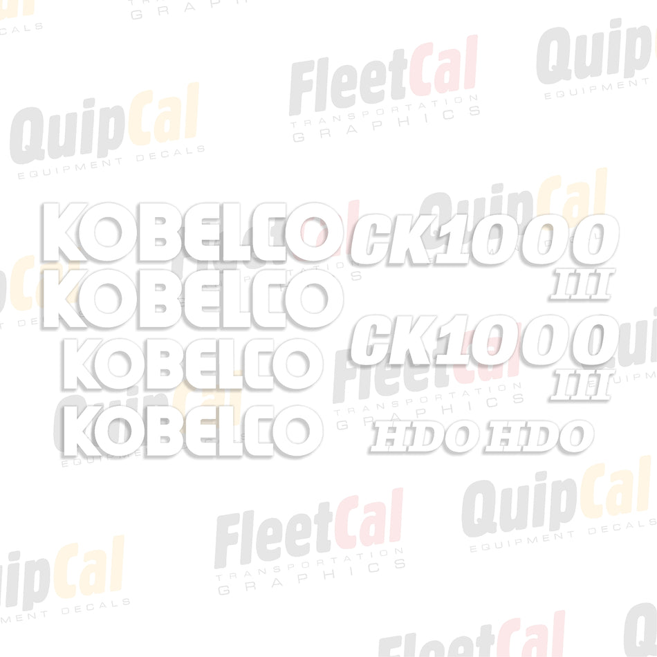 Kobelco Crane Decal Set